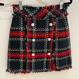 Zara Tweed Mini Skirt